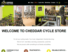 Tablet Screenshot of cheddarcyclestore.co.uk